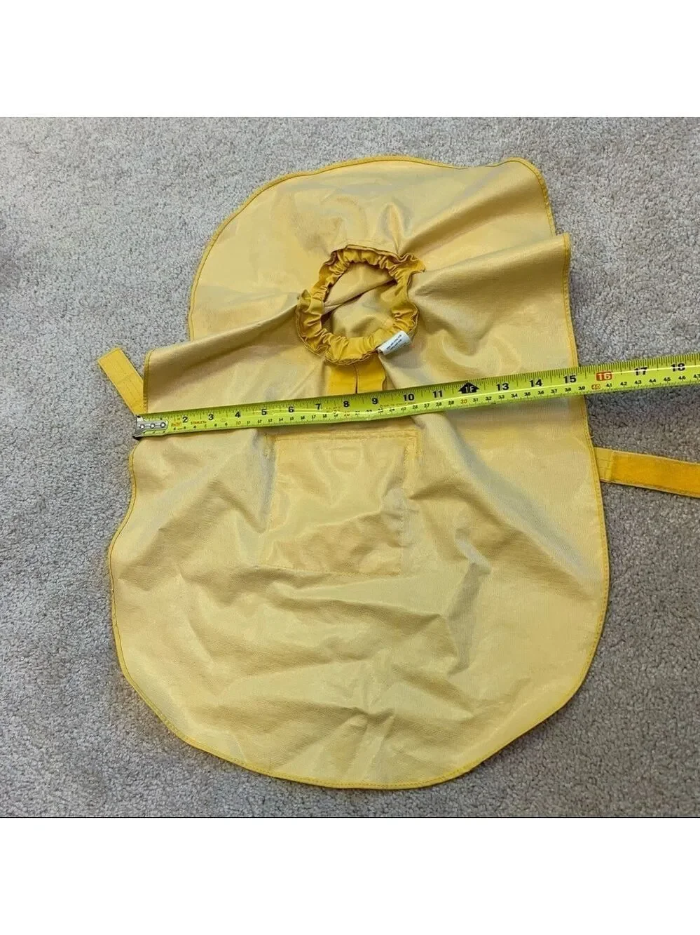 DOG Yellow Hooded Raincoat Size Medium